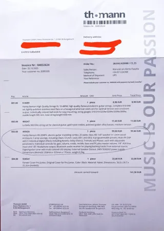 Amplificador Guitarra Harley Benton HB-20MFX