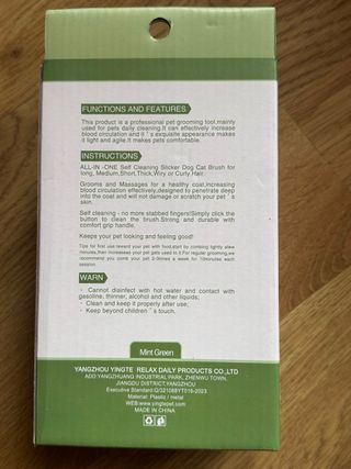 Cepillo Slicker Autolimpiante para Mascotas