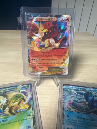 Greninja, Chesnaught y Delphox EX Promos XY