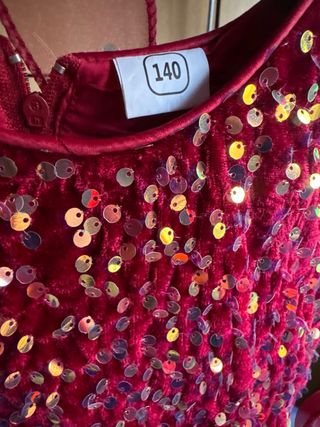 Vestido fiesta niña lentejuelas y tul