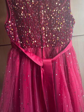 Vestido fiesta niña lentejuelas y tul