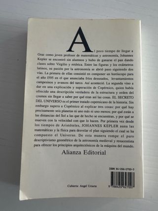 Libro: El secreto del universo de Johannes Kepler
