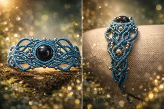 Pulsera Macrame Onix