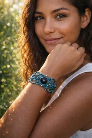 Pulsera Macrame Onix