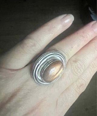 Anillo Piedra Sol plata