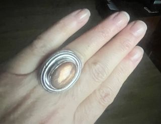 Anillo Piedra Sol plata