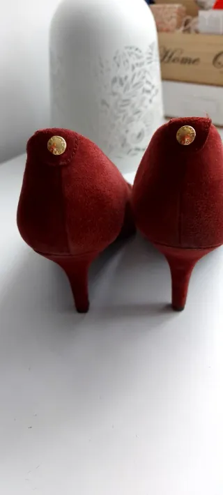 Zapatos tacón Michael Kors burdeos talla 37.5