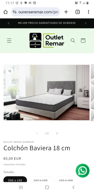 Su comodidad. Colchon Babiera de 150 cm de ancho