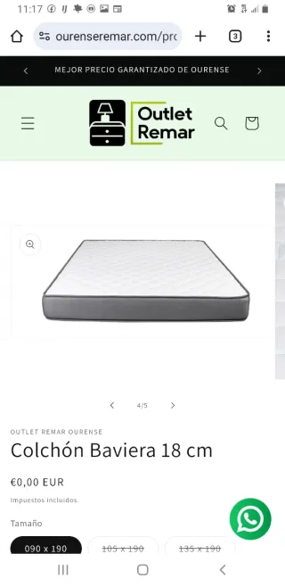 Su comodidad. Colchon Babiera de 150 cm de ancho