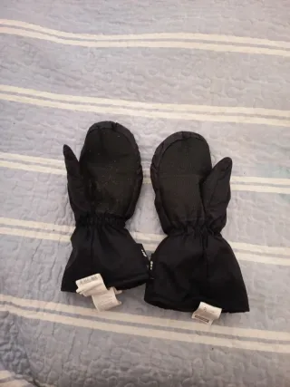 Manoplas de nieve negras de niño talla 10