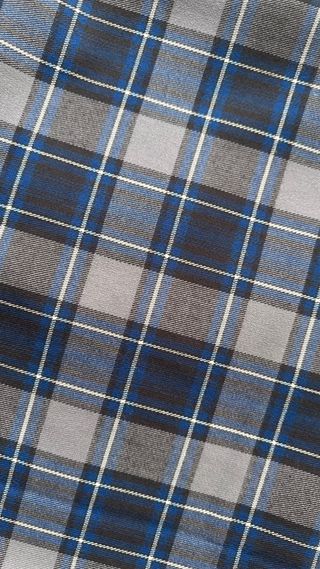 Tessuto lana misto stretch scozzese