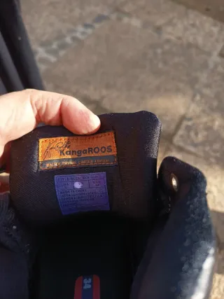 Zapatillas KangaROOS Hombre Negras Naranja
