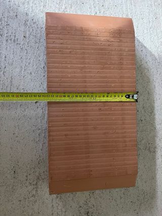 Revolton 60x25x12 Rojo Liso 90 unidades