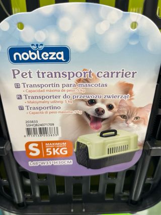 Trasportino per cani/gatti Nobleza S 5kg