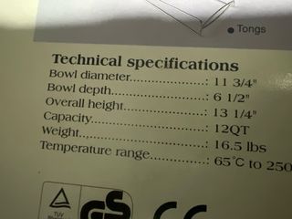 Horno de convección de vidrio