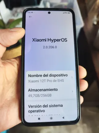 Xiaomi 12T Pro 256GB 12+4GB RAM Negro