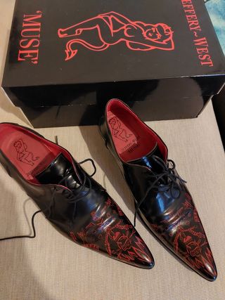 Scarpe Jeffery West Muse Nero Rosse