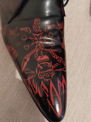 Scarpe Jeffery West Muse Nero Rosse