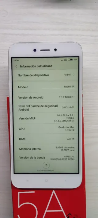 Movil Xiaomi Redmi 5A