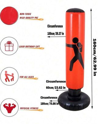 Sacco Boxe Gonfiabile Autoportante Adulti MMA