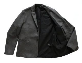 Chaqueta Americana Blazer de Lana Gris Talla 38/48