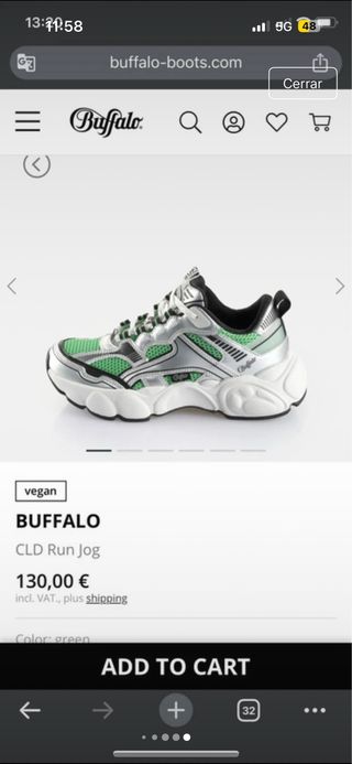 Bambas Buffalo CLD Run Jog T38 Nuevas