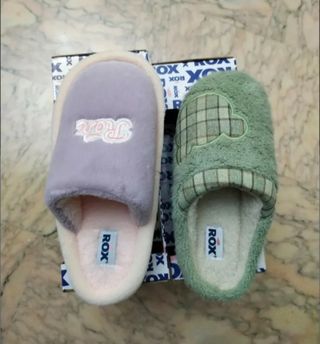 Set 2 paia pantofole ciabatte Rox tg 38/39