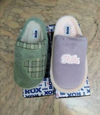 Set 2 paia pantofole ciabatte Rox tg 38/39