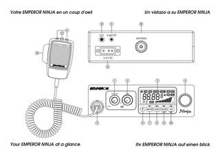 Radio CB Emperor Ninja 27 MHz AM/FM