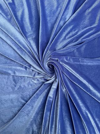 Tessuto Velluto Stretch lavanda