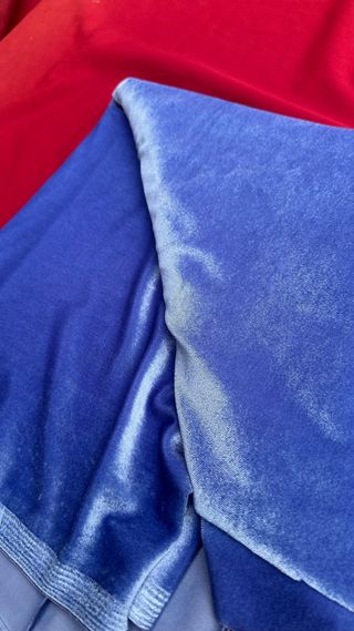 Tessuto Velluto Stretch lavanda