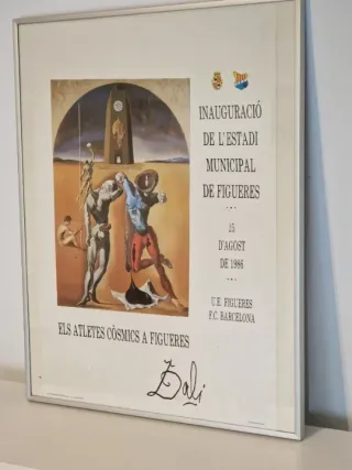 Cartel Salvador Dalí Inauguración Estadio Figueres