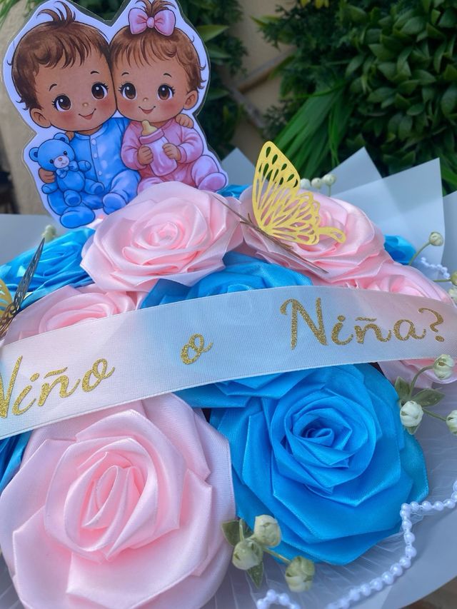 Regala un ramo para revelación sorpresa