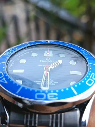 Orologio da polso blu e argento al quarzo