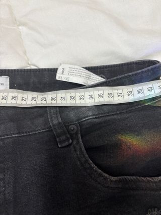 Pantalones vaqueros Bershka rotos hombre negro