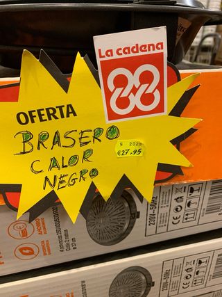 Brasero Eléctrico Calor Negro