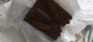 Guantes de ante con forro talla M