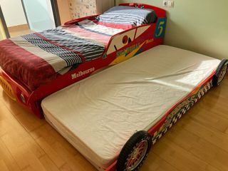 Cama infantil coche de carreras