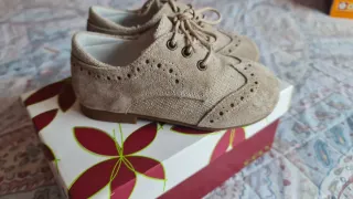 Zapatitos Landos Piel Taupe Talla 24