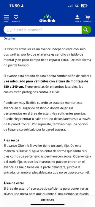 Avance Obelink para furgoneta