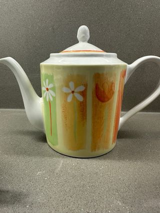 Juego de café porcelana floral