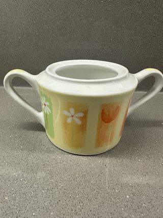 Juego de café porcelana floral