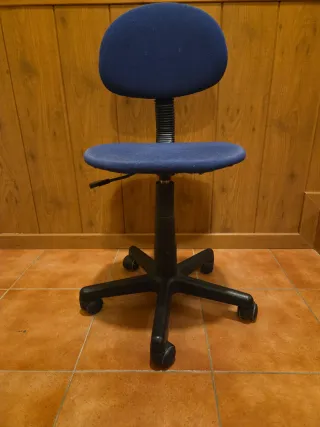 Silla de escritorio infantil azul