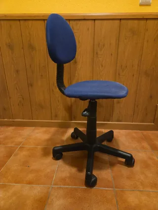 Silla de escritorio infantil azul