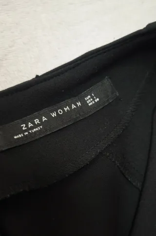 Vestido Zara Negro Talla L entallado