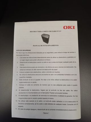 Trituradora OKI S7-CC