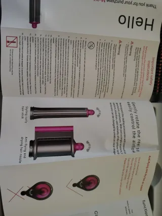 Moldeador Cabello Aire Caliente Azul/Dorado