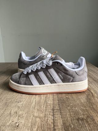 Adidas Campus Gris y Blanco