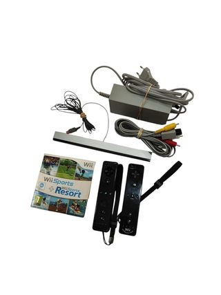 CONSOLA NINTENDO WII NEGRA + ACC