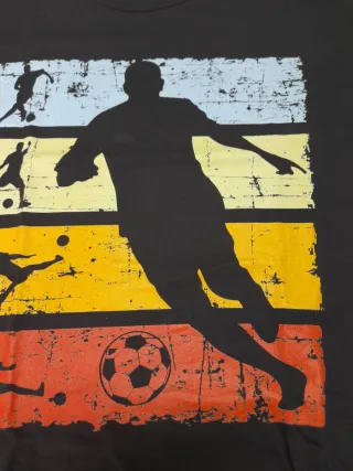 Camiseta de fútbol con estampado retro